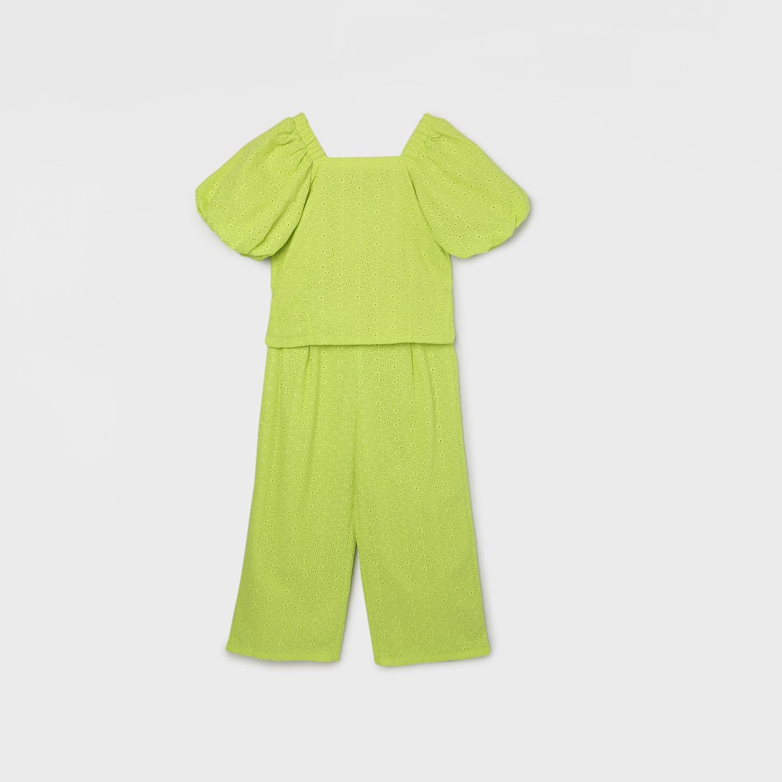 PEPPERMINT Girls Schiffli Top with Culottes