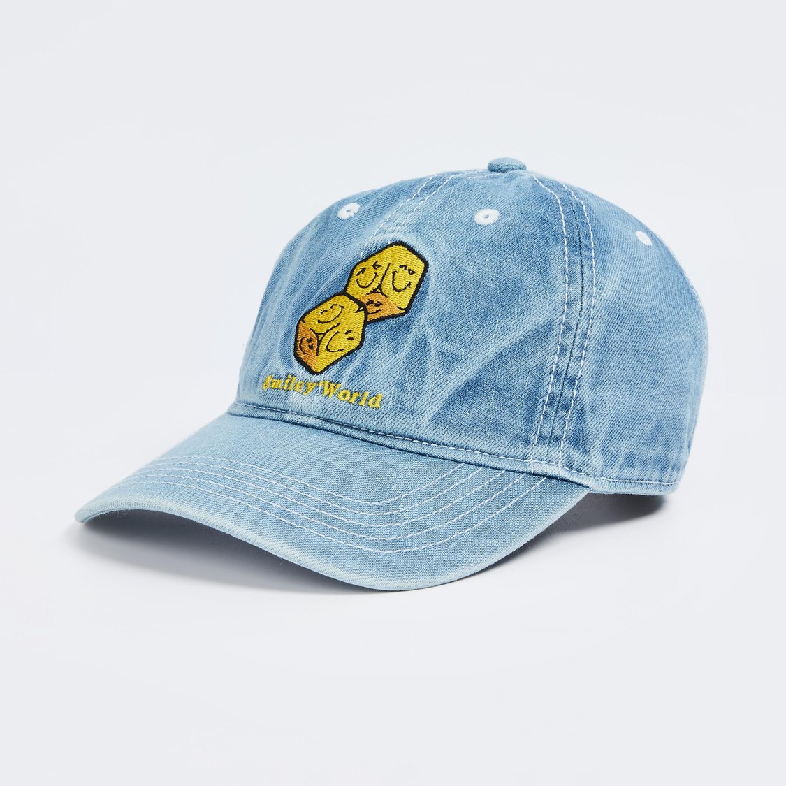 SmileyWorld Men Embroidered Denim Cap