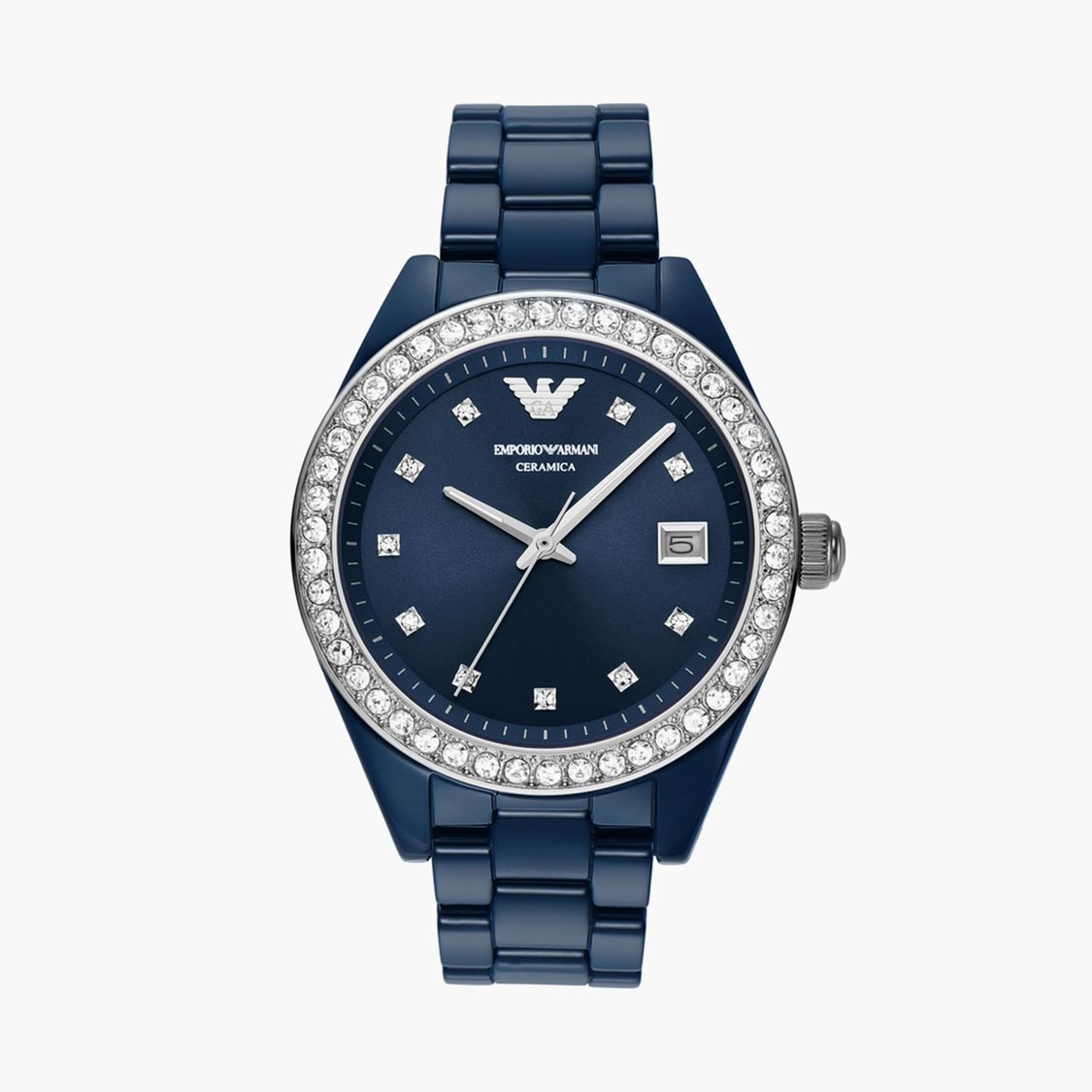 EMPORIO ARMANI Women Stone Studded Analog Watch AR70012