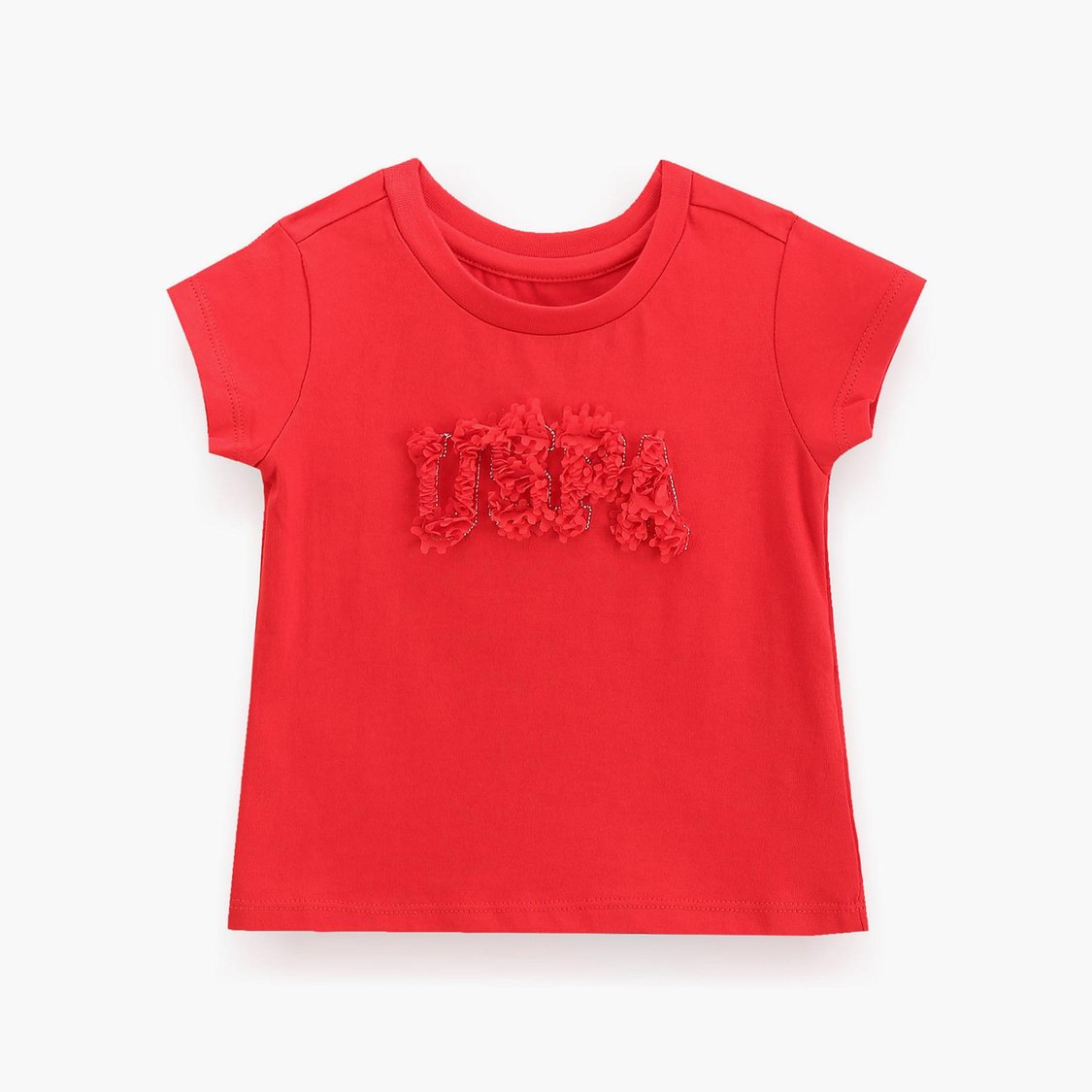 U.S. POLO ASSN. KIDS Girls Embellished Top