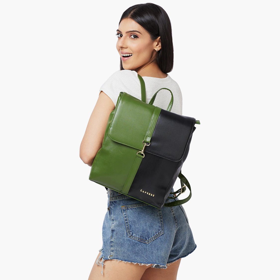 CAPRESE Women Colourblocked Casual Backpack
