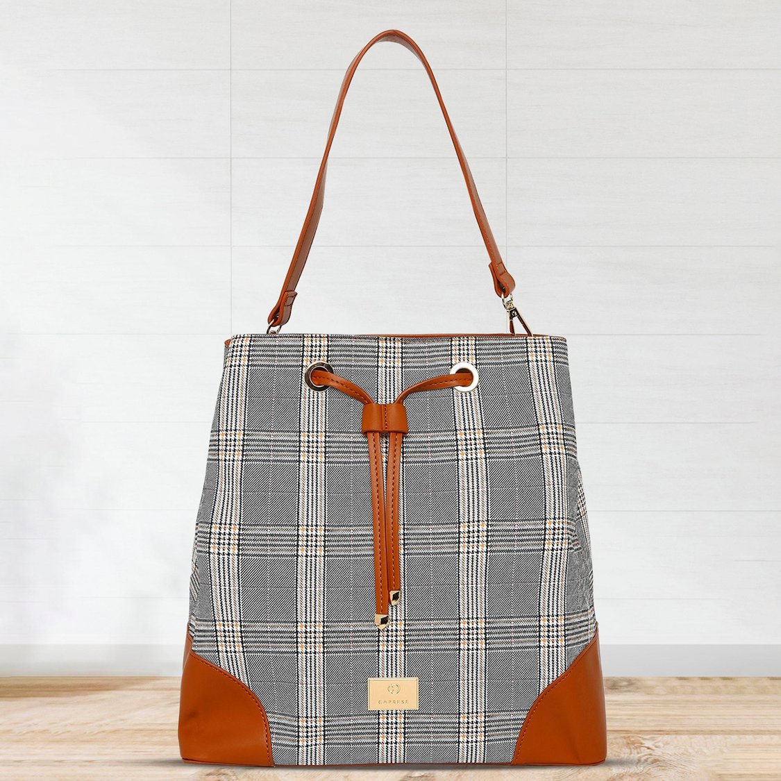CAPRESE Women Checked Shoulder Bag