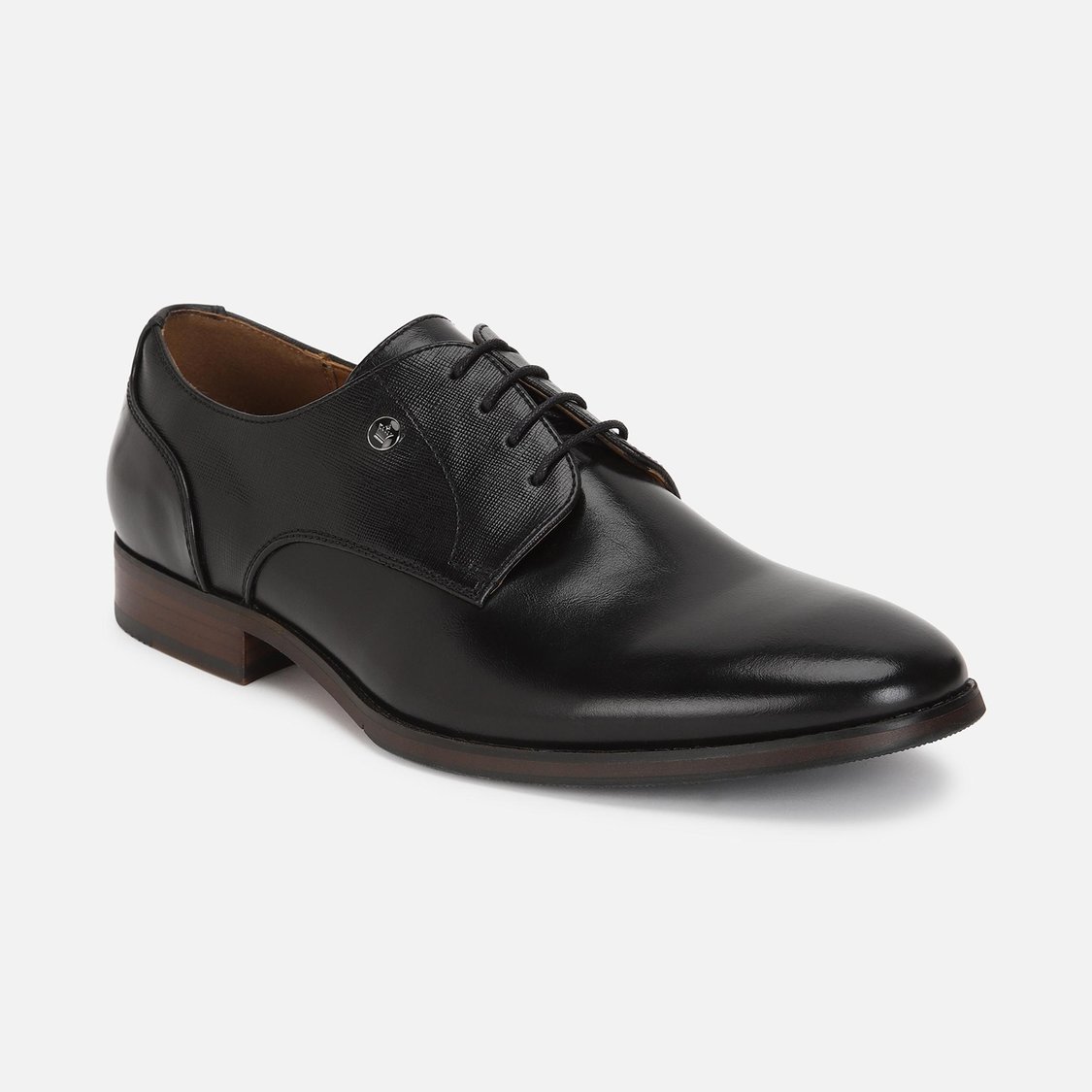 Buy LOUIS PHILIPPE Men Textured Leather Derbys from Louis Philippe