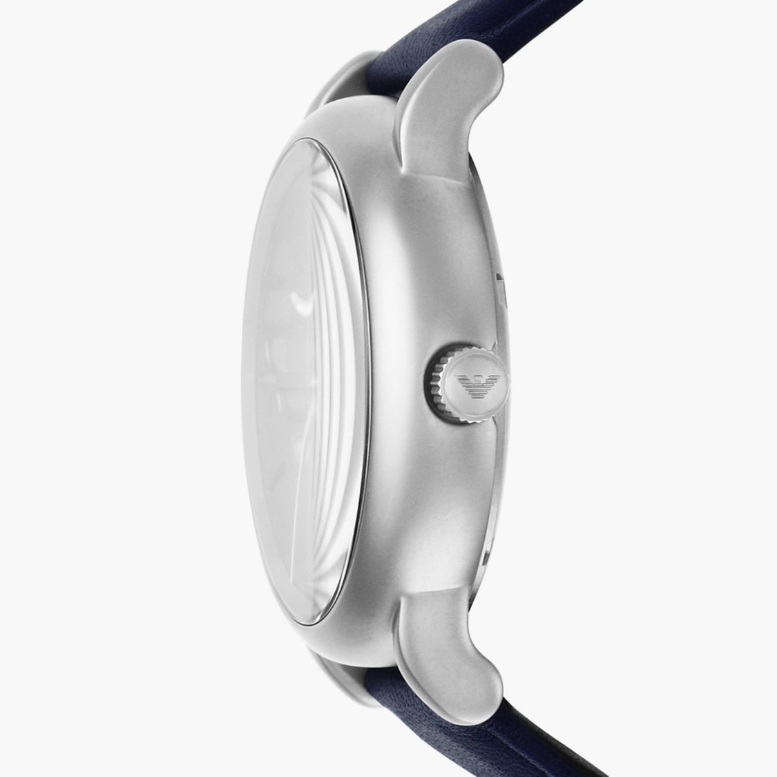 Emporio Armani Meccanico Silver Skeleton Dial Beige Leather Strap Watch For Women - AR60001