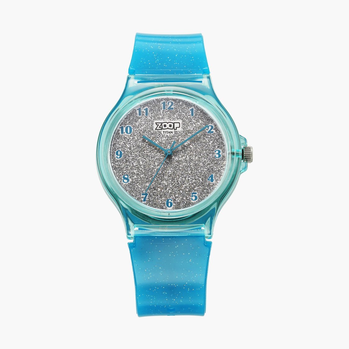 ZOOP Glitter Kids Analog Watch with Rubber Strap - 26030PP05W