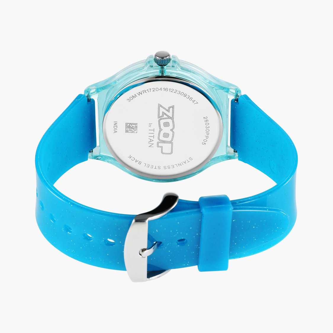 ZOOP Glitter Kids Analog Watch with Rubber Strap - 26030PP05W