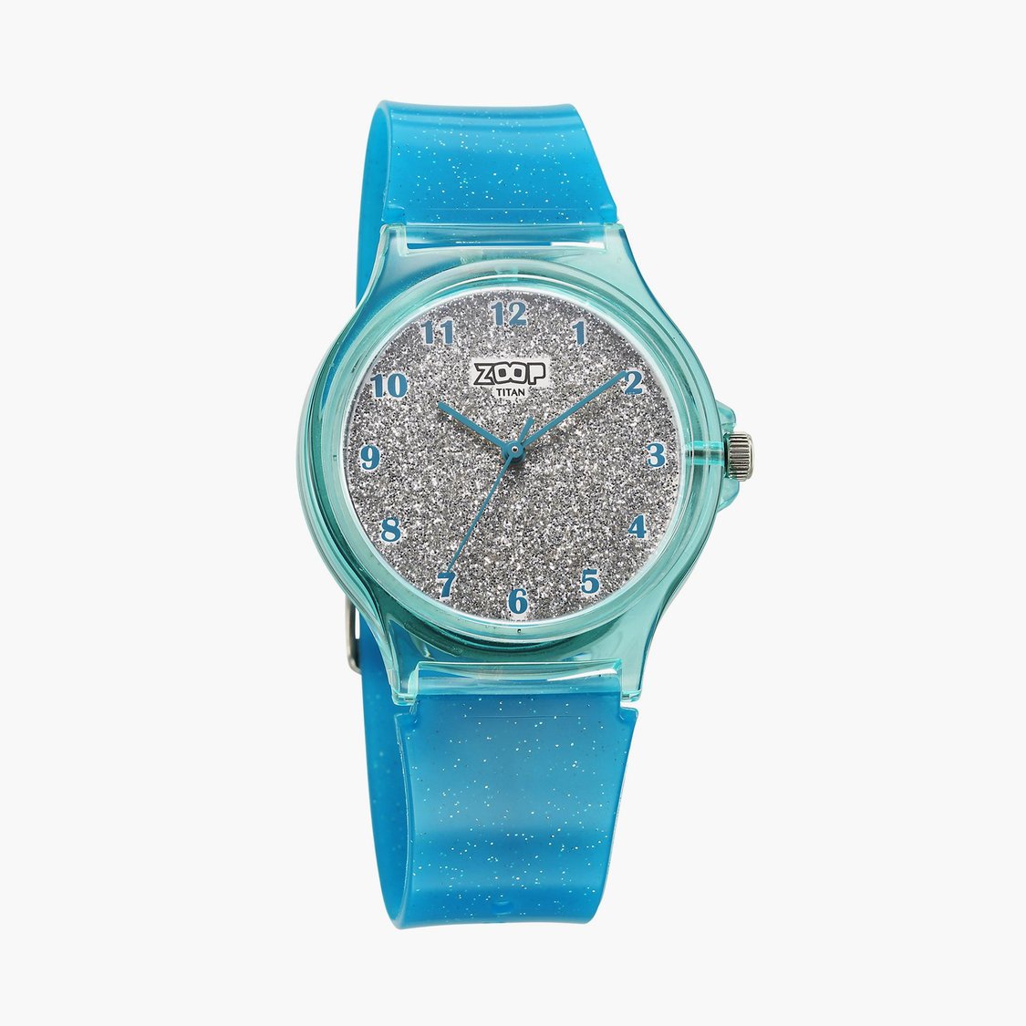 ZOOP Glitter Kids Analog Watch with Rubber Strap - 26030PP05W