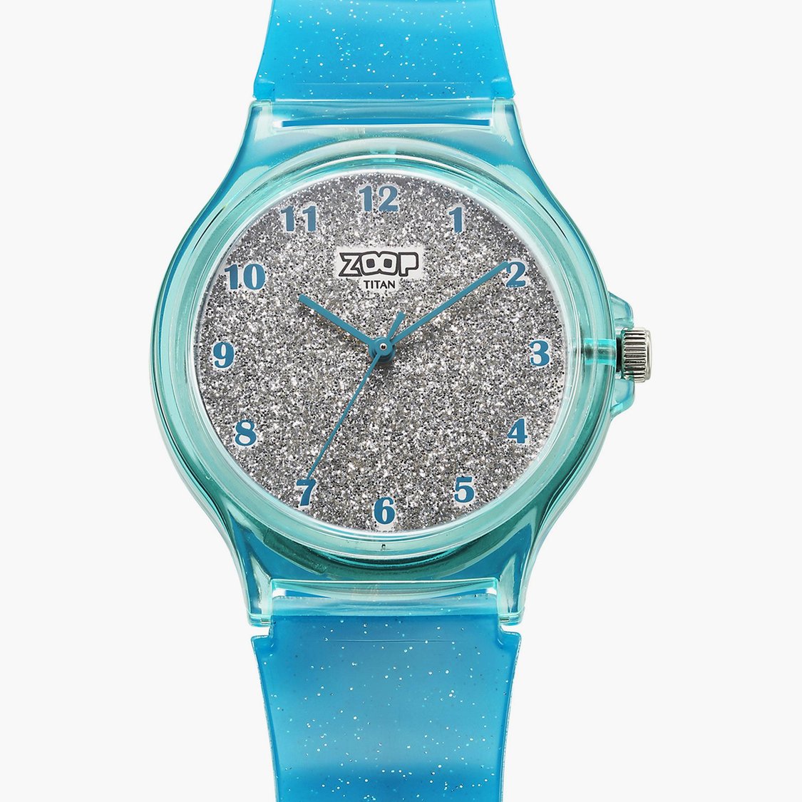 ZOOP Glitter Kids Analog Watch with Rubber Strap - 26030PP05W