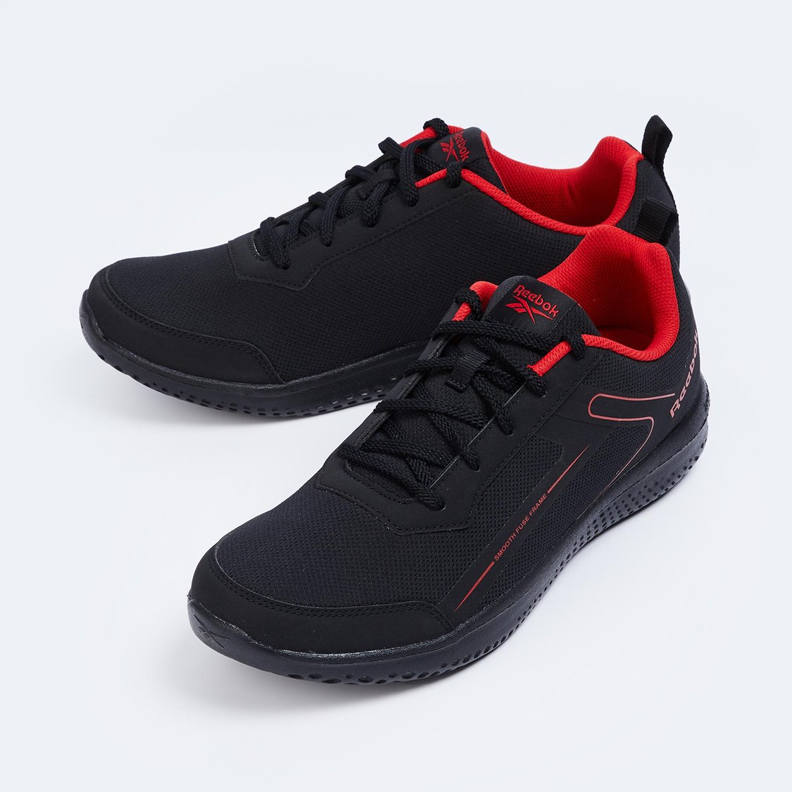 REEBOK Men Knitted Lace-Up Running Shoes