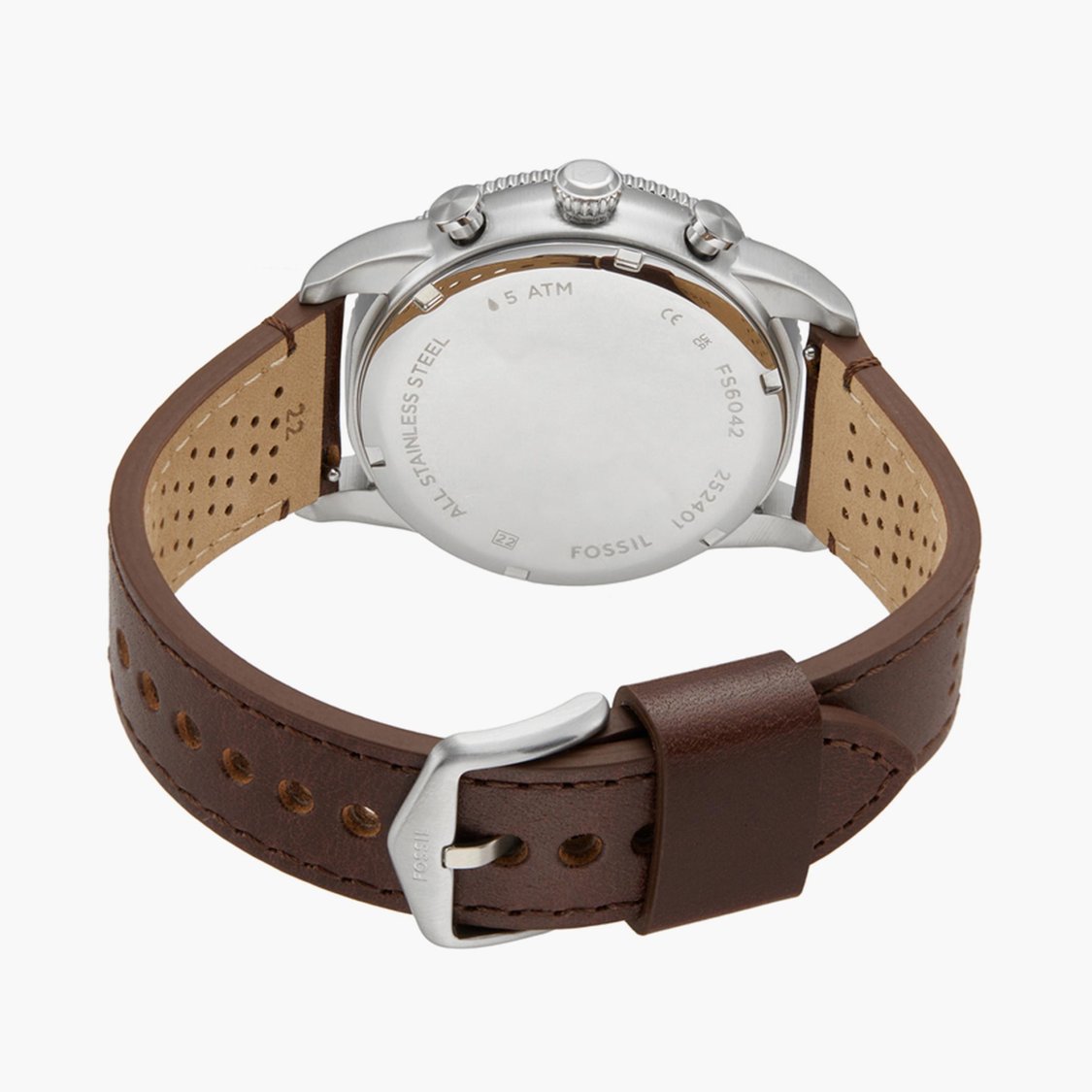 FOSSIL Sport Tourer Men Chronograph Watch with Leather Strap FS6042I