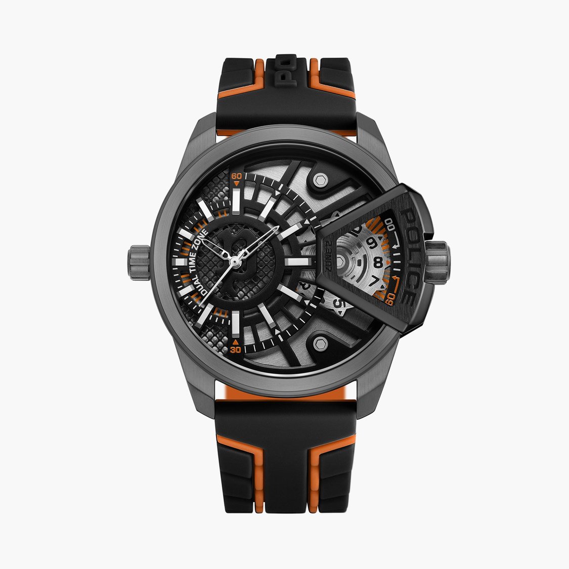 Buy POLICE Men Dual Time Analog Watch with Silicone Strap PLPEWJM0004201 from Police at just INR 18995.0