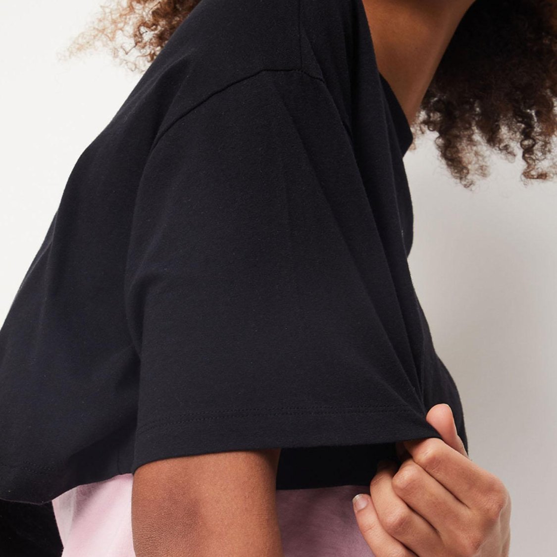 Women Printed Layered Crop T-shirt