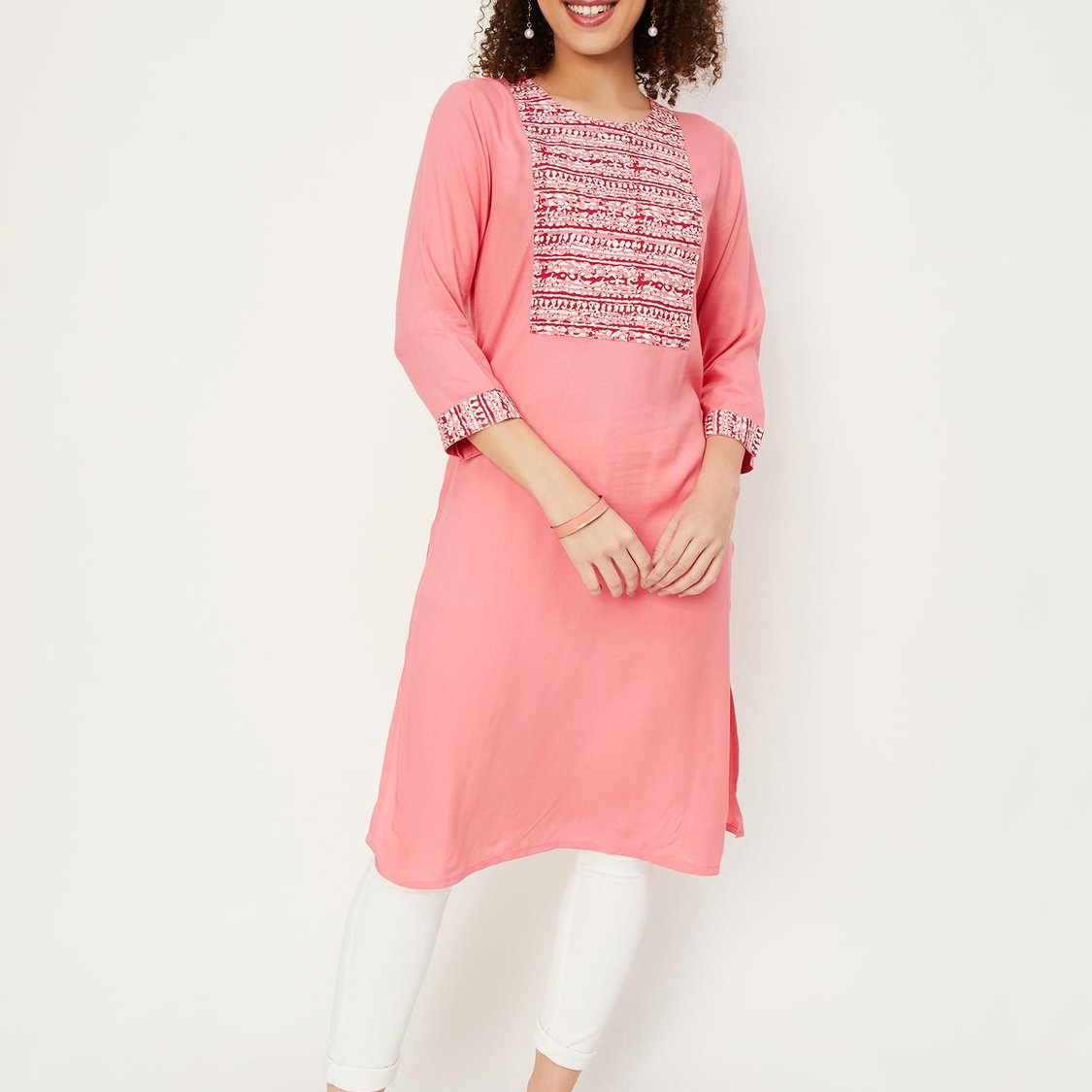 Women Printed Straight Kurta