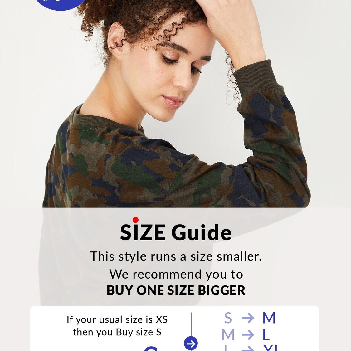 Women Camouflage Print Cropped T-shirt