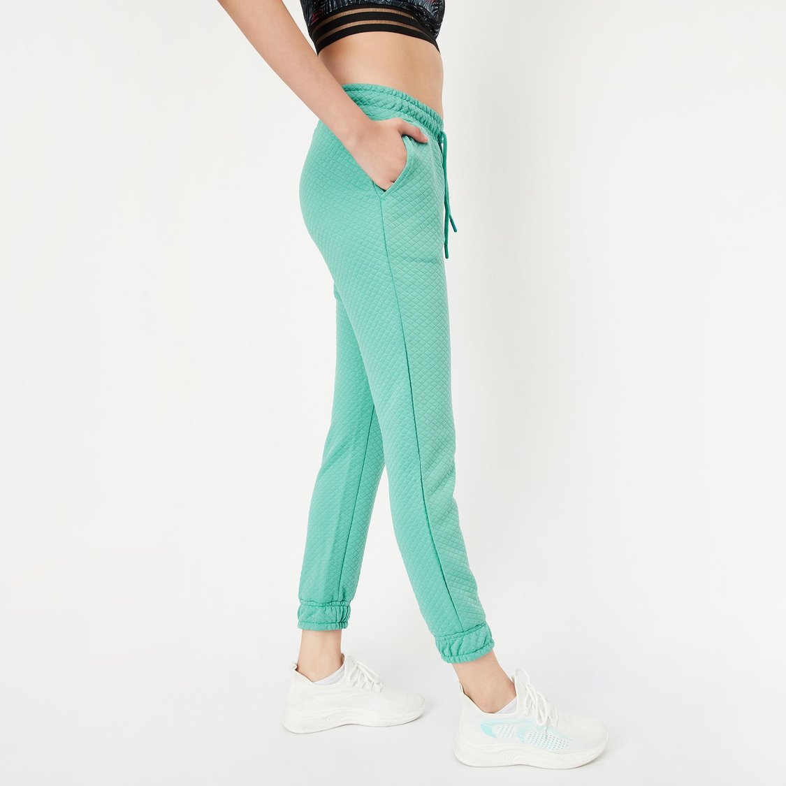 Women Quilted Joggers