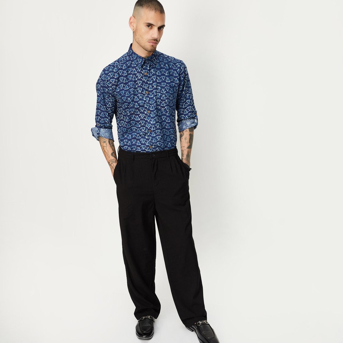 Men Printed Short Kurta