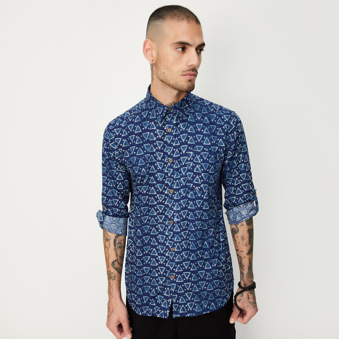 Men Printed Short Kurta