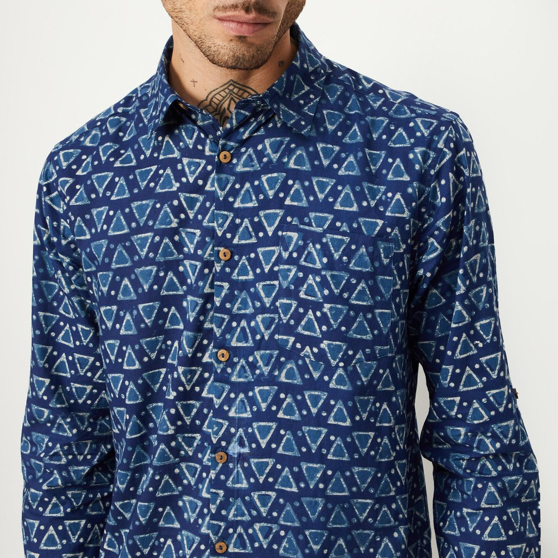 Men Printed Short Kurta