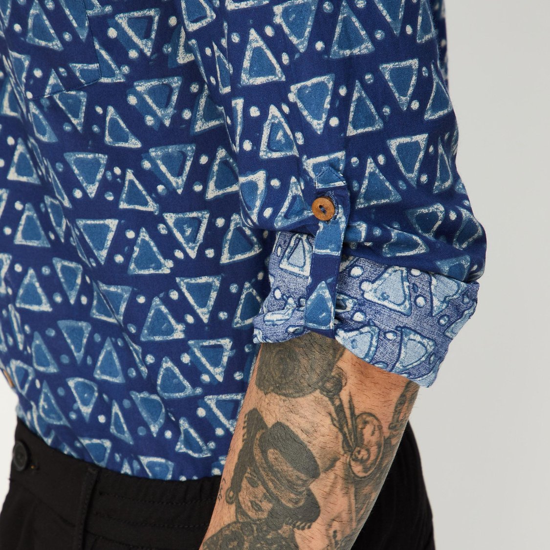 Men Printed Short Kurta