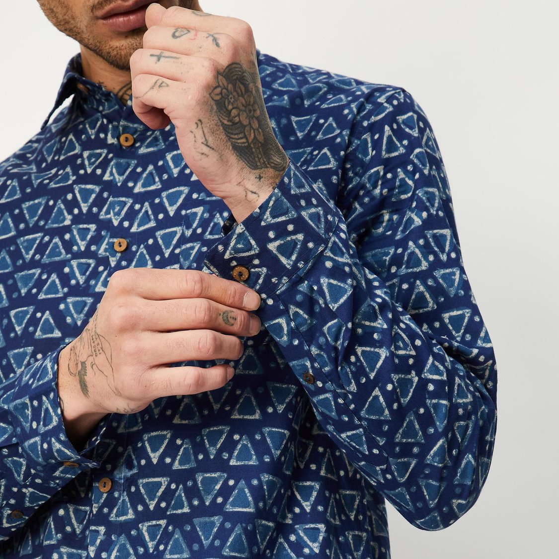 Men Printed Short Kurta