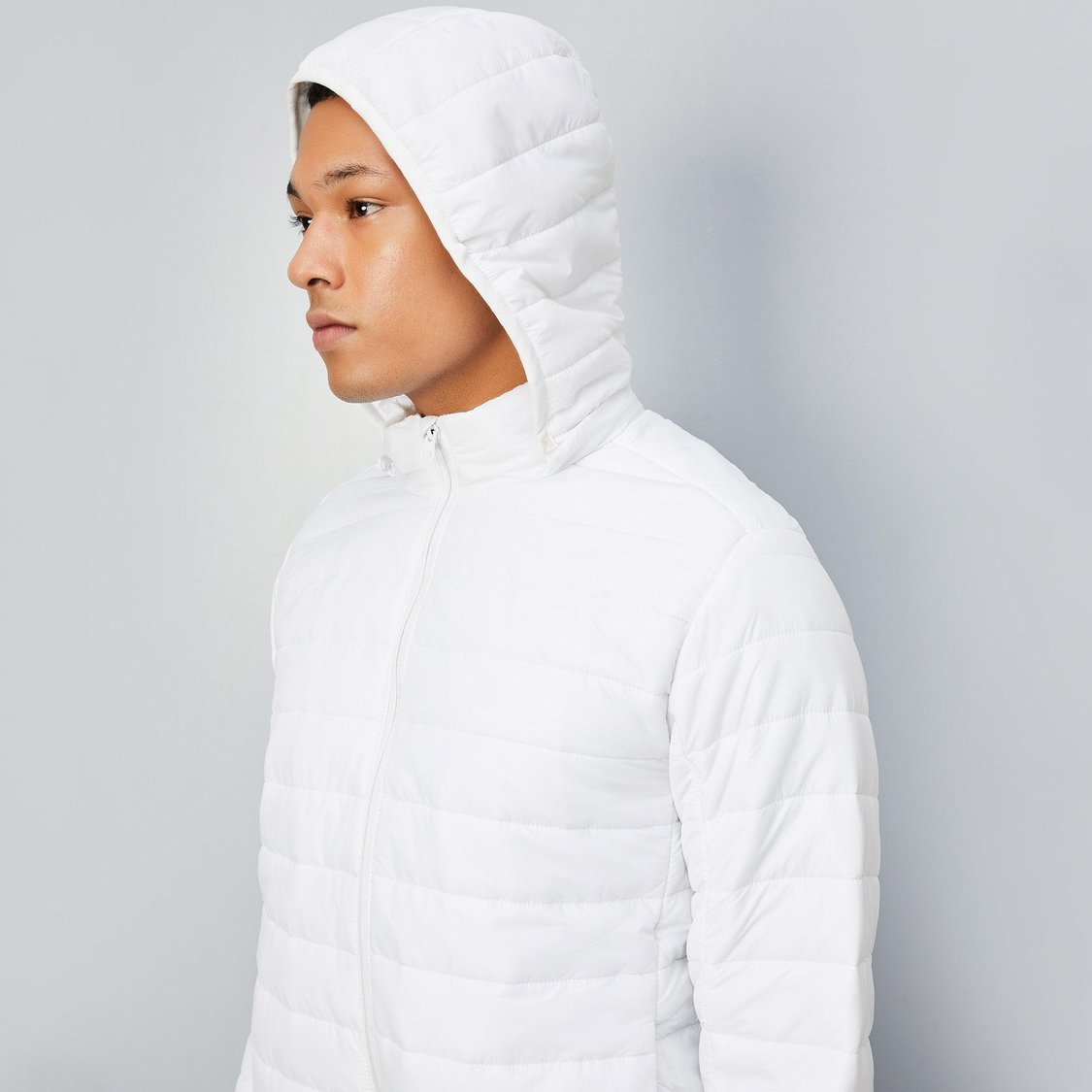 Men Hooded Packable Puffer Jacket