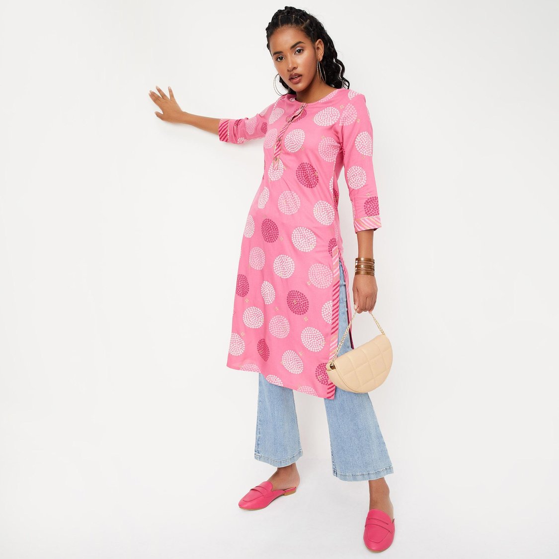 Women Printed Straight Kurta