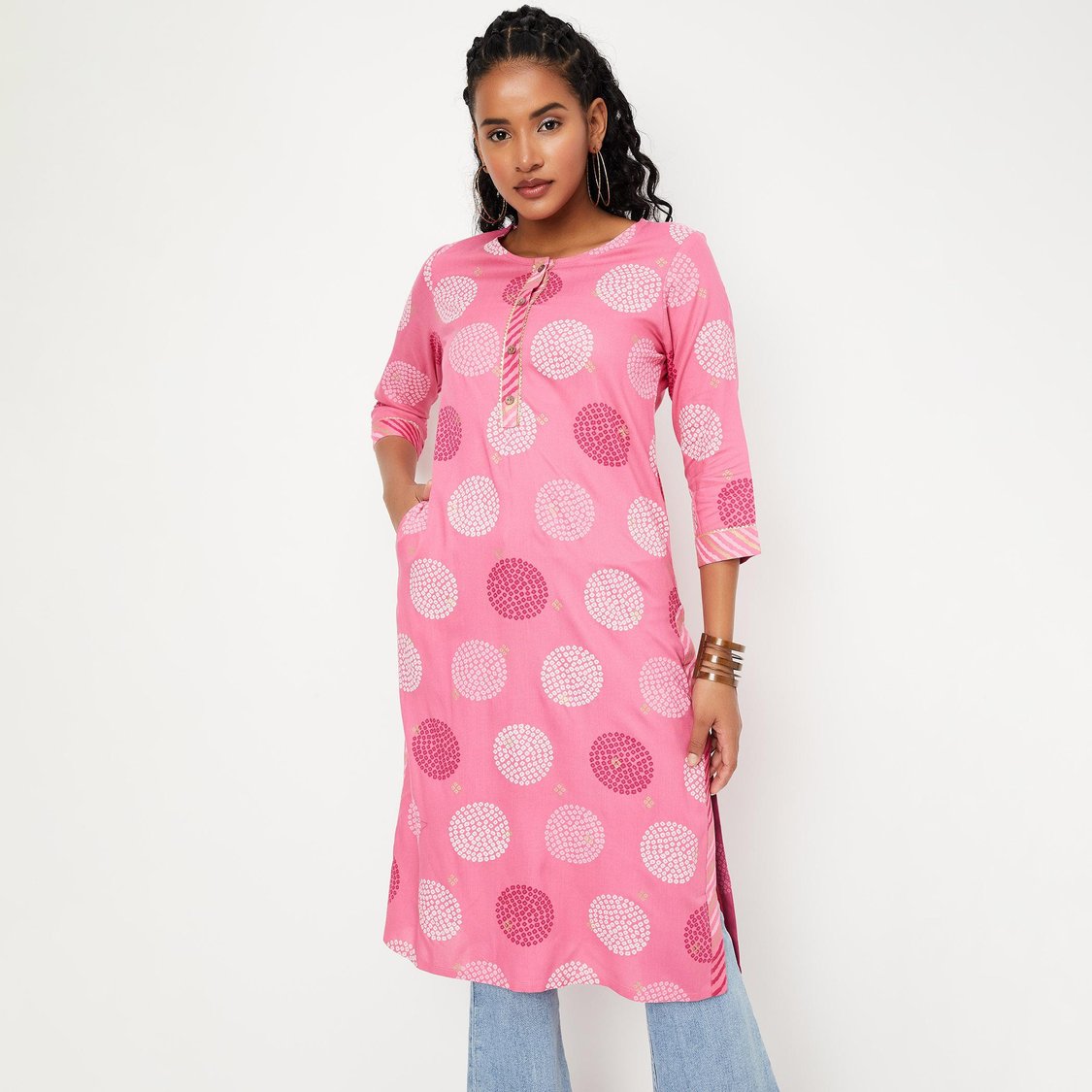 Women Printed Straight Kurta