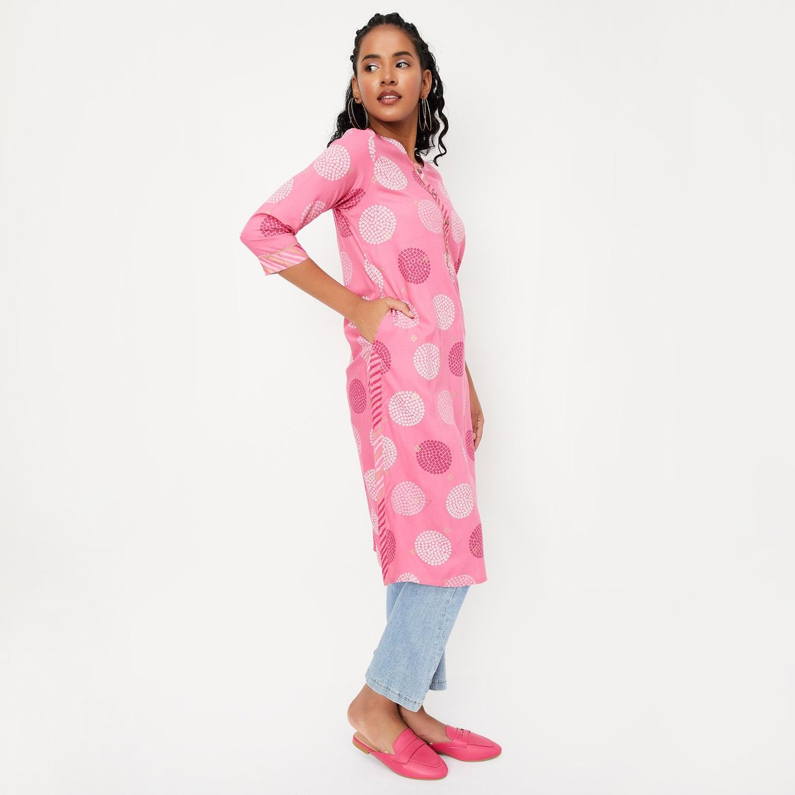 Women Printed Straight Kurta