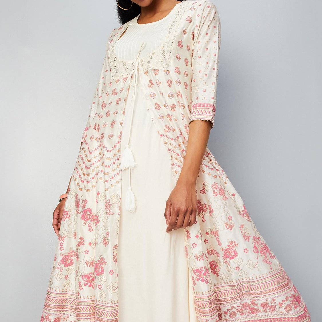 Women Printed Layered Kurta
