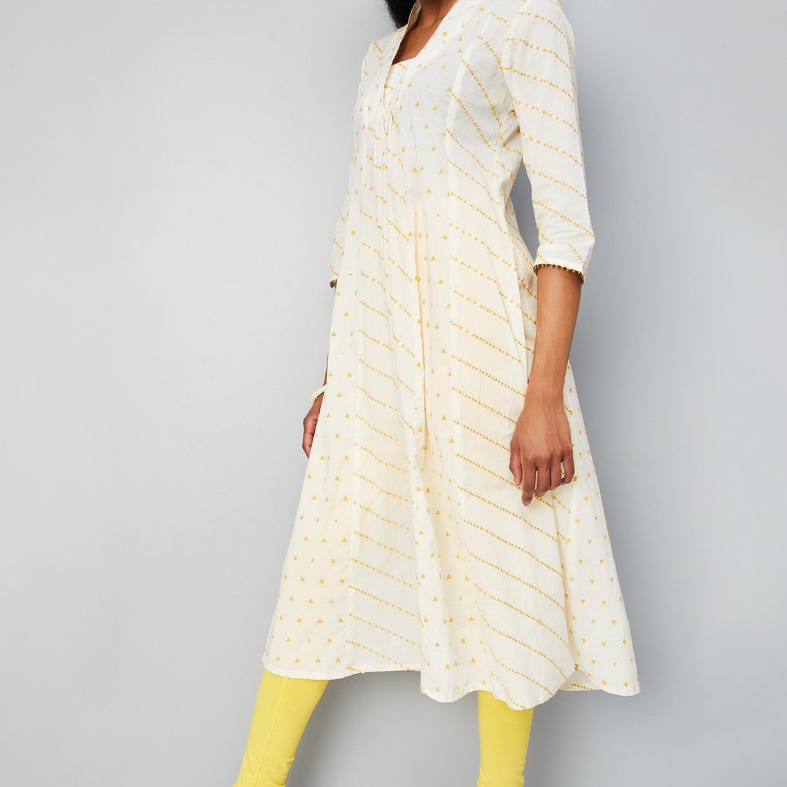 Women Embroidered A-Line Kurta