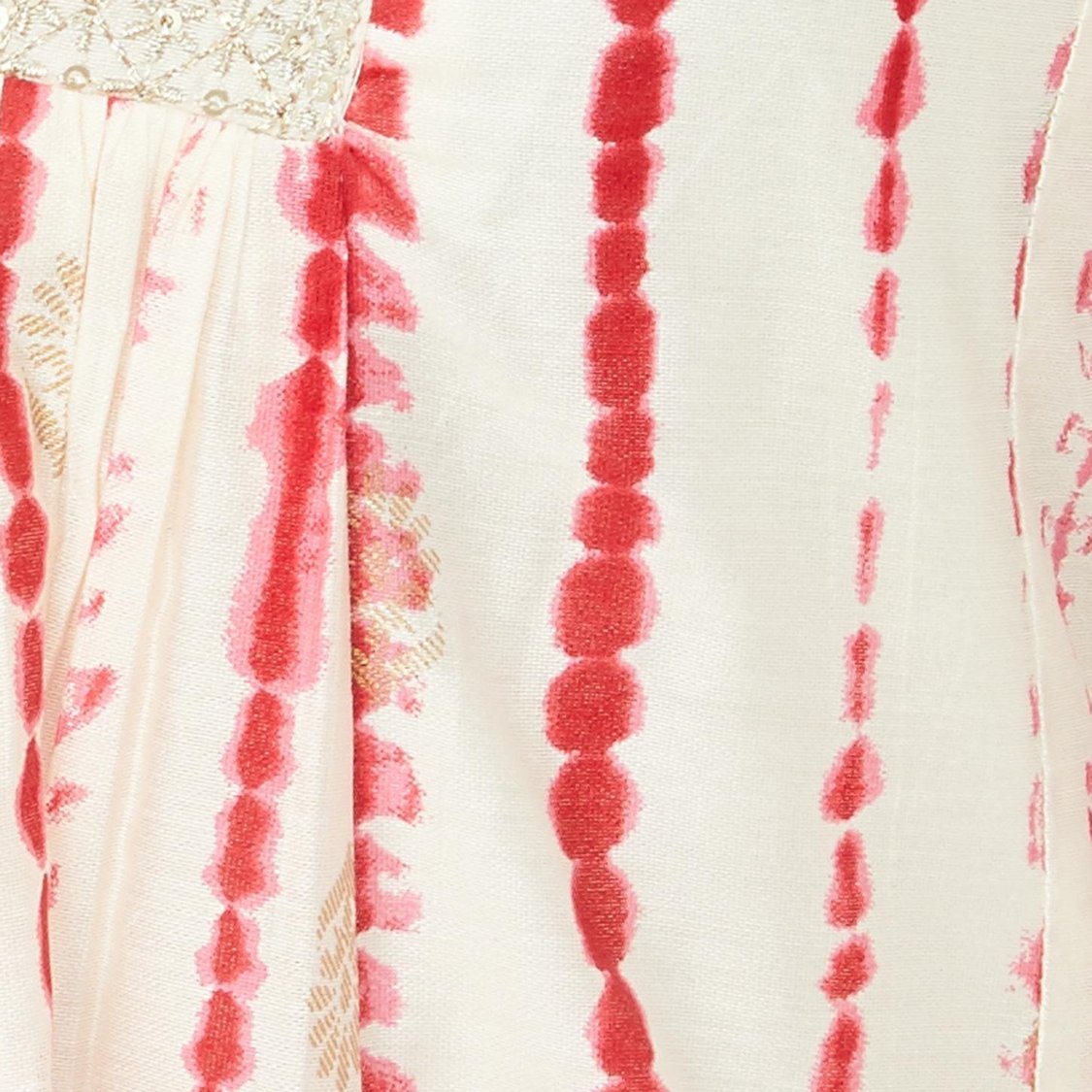 Women Tie and Dye Embroidered Kalidar Kurta