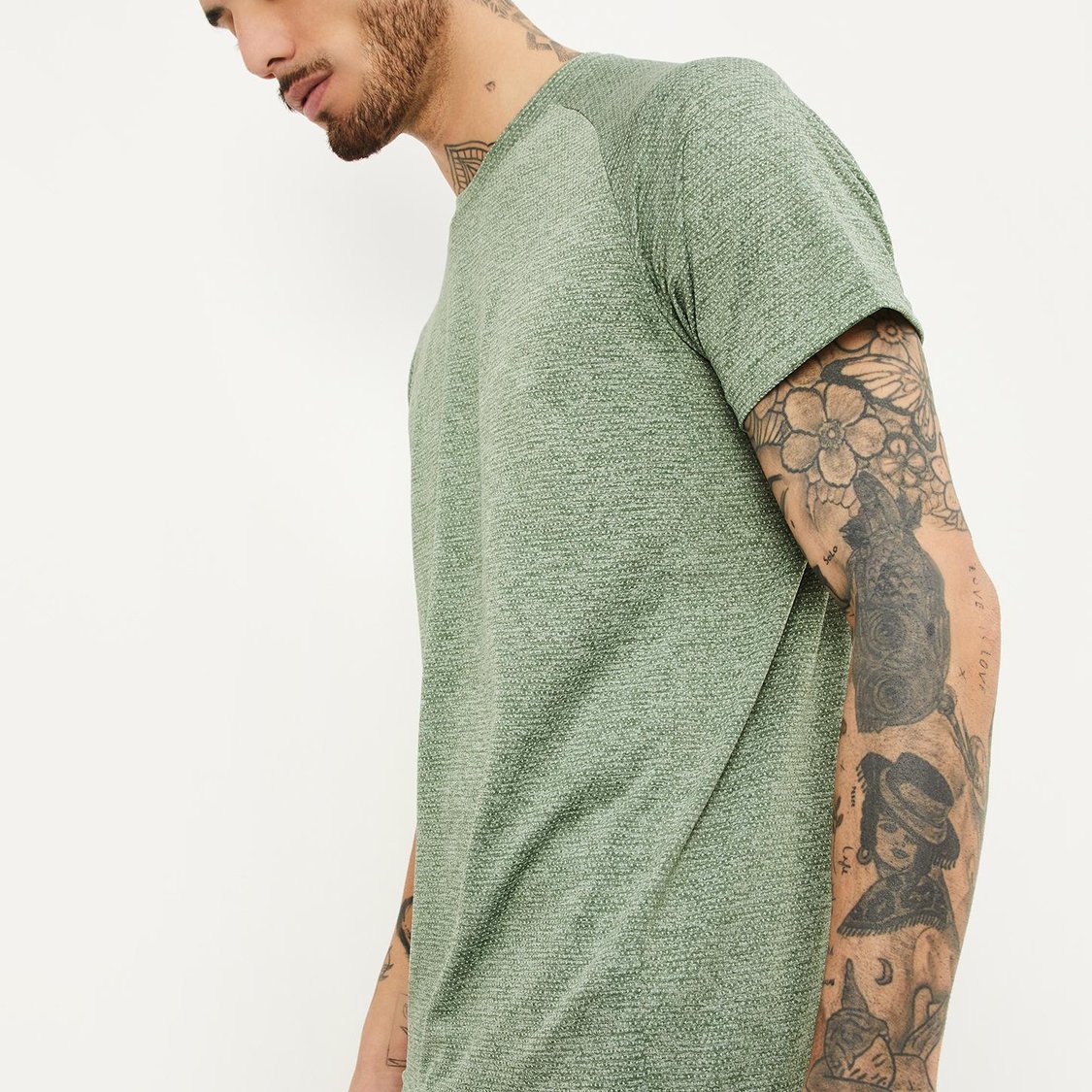 Men Solid Sports T-shirt