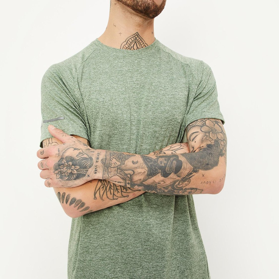 Men Solid Sports T-shirt