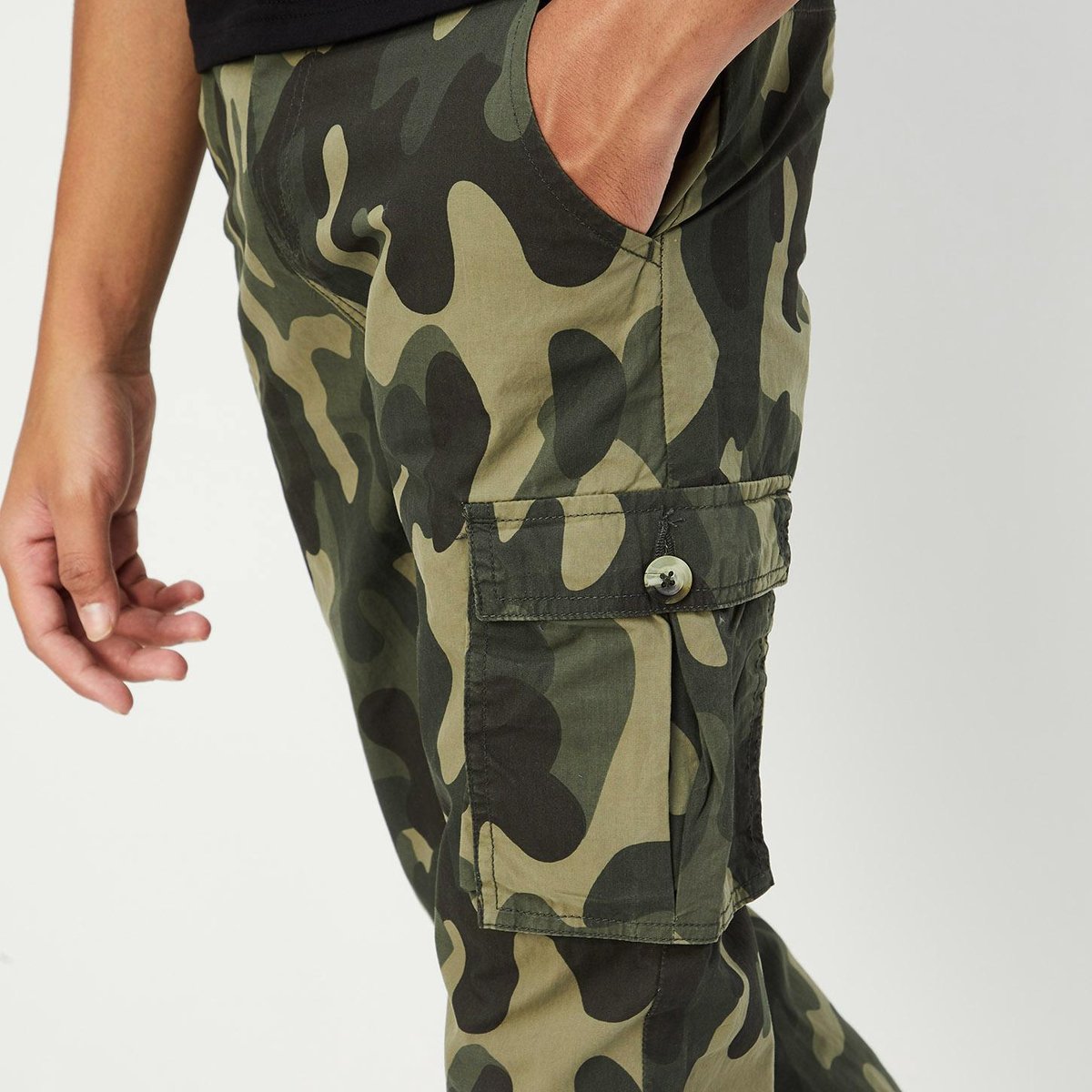 Buy Boys Camouflage Printed Cargo Joggers Online at just