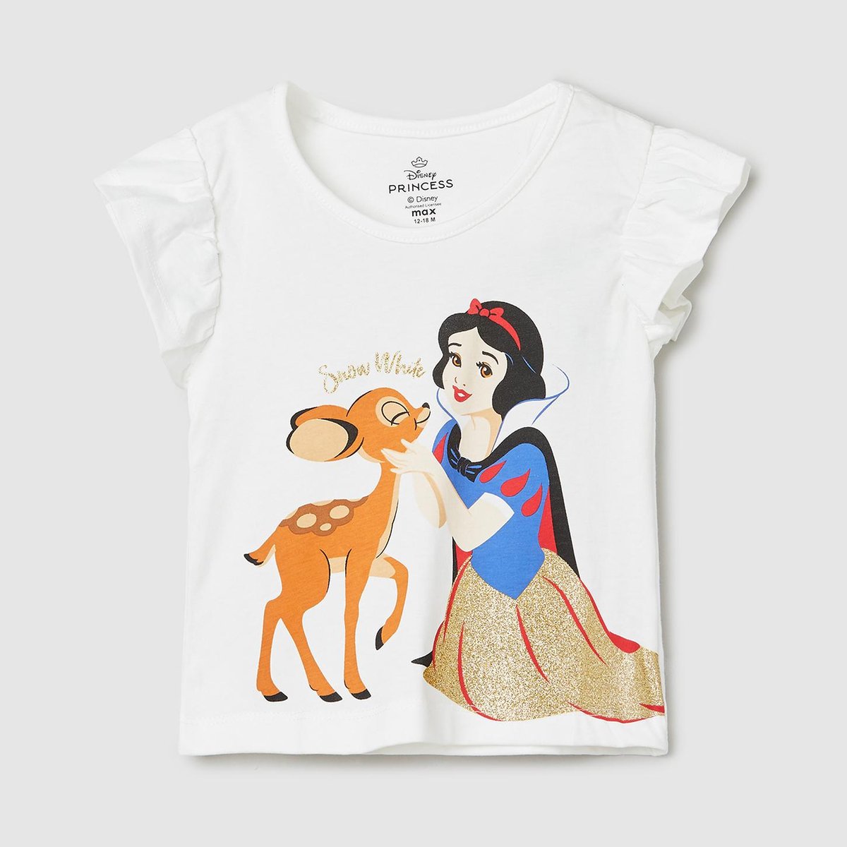 Buy Girls Snow White Graphic Printed T-shirt Online at just Rs 