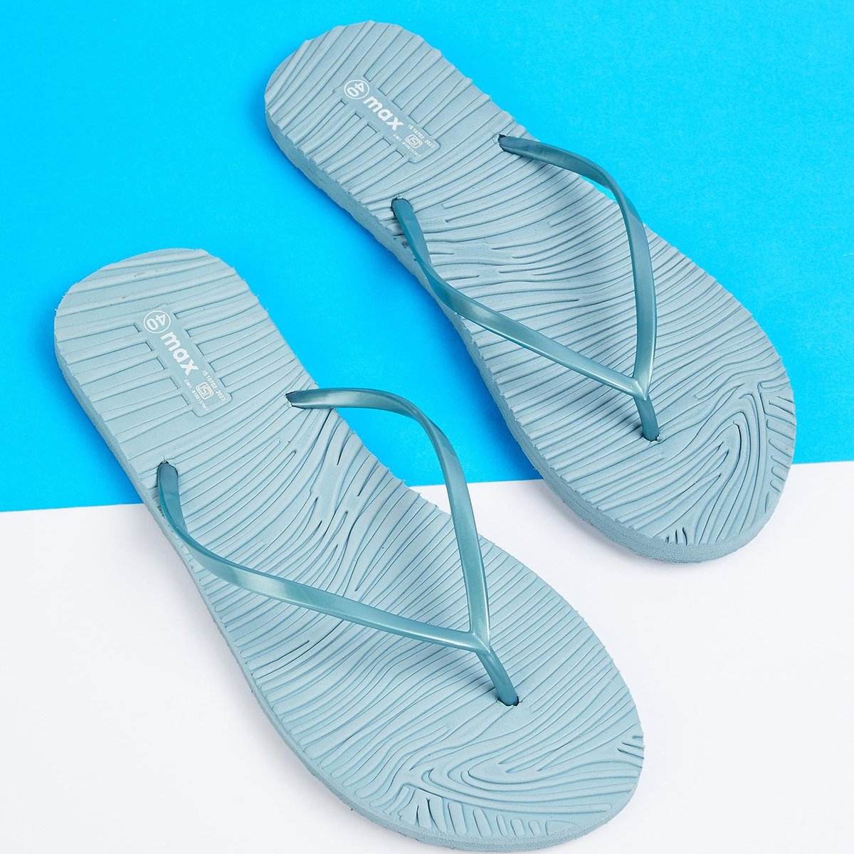 Buy Women Textured Footbed Flip-Flops Online at just Rs. 199.0 