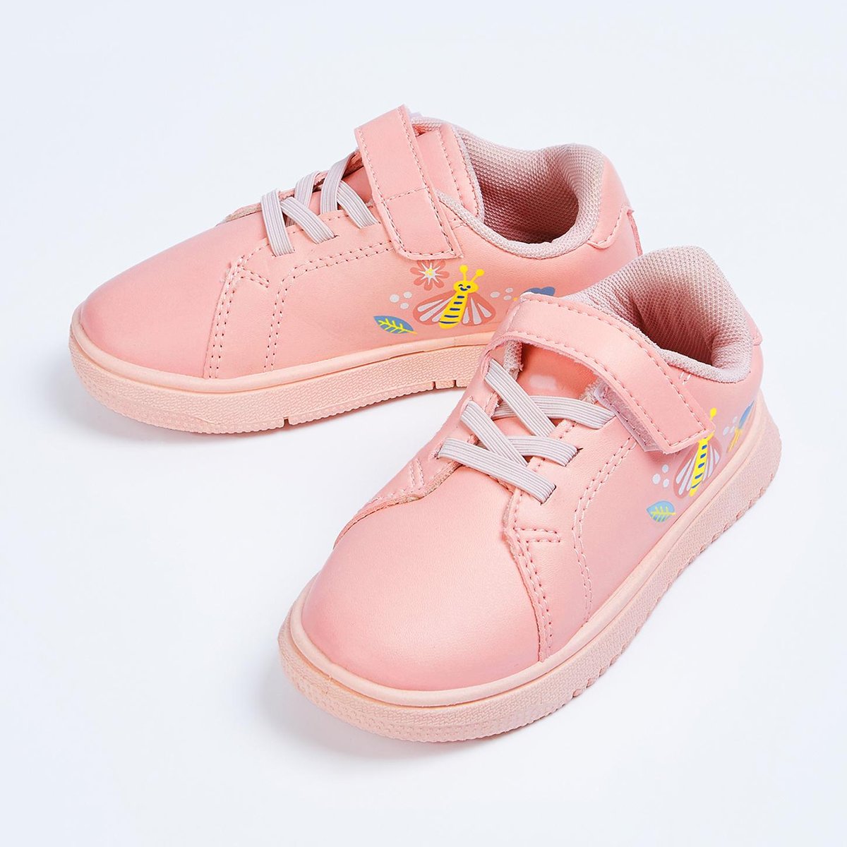 Buy Girls Printed Velcro Strap Casual Shoes Online at just Rs