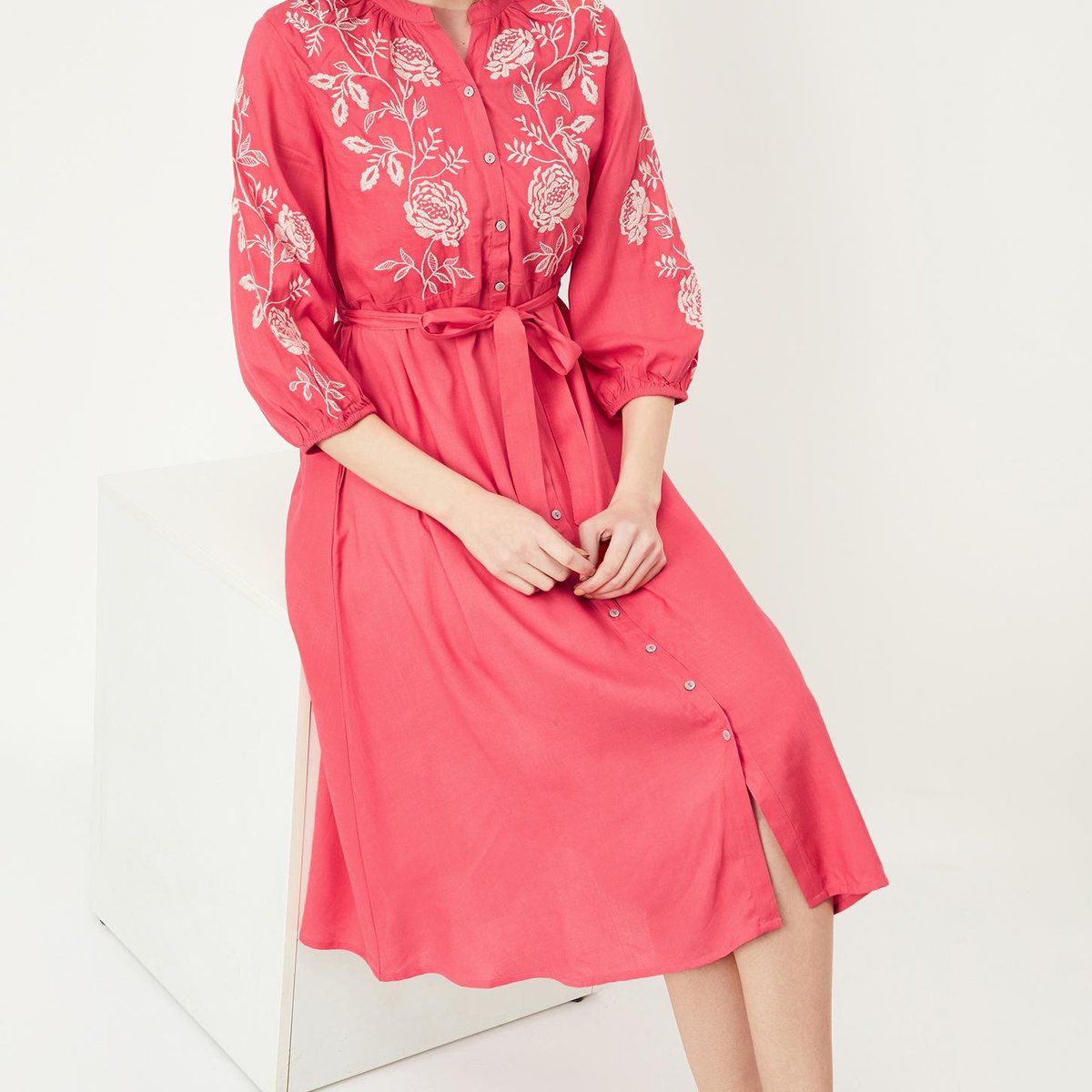 Buy Women Embroidered Midi Dress Online at just Rs. 999.0