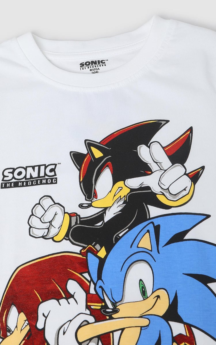 Boys Sonic Printed T-shirt