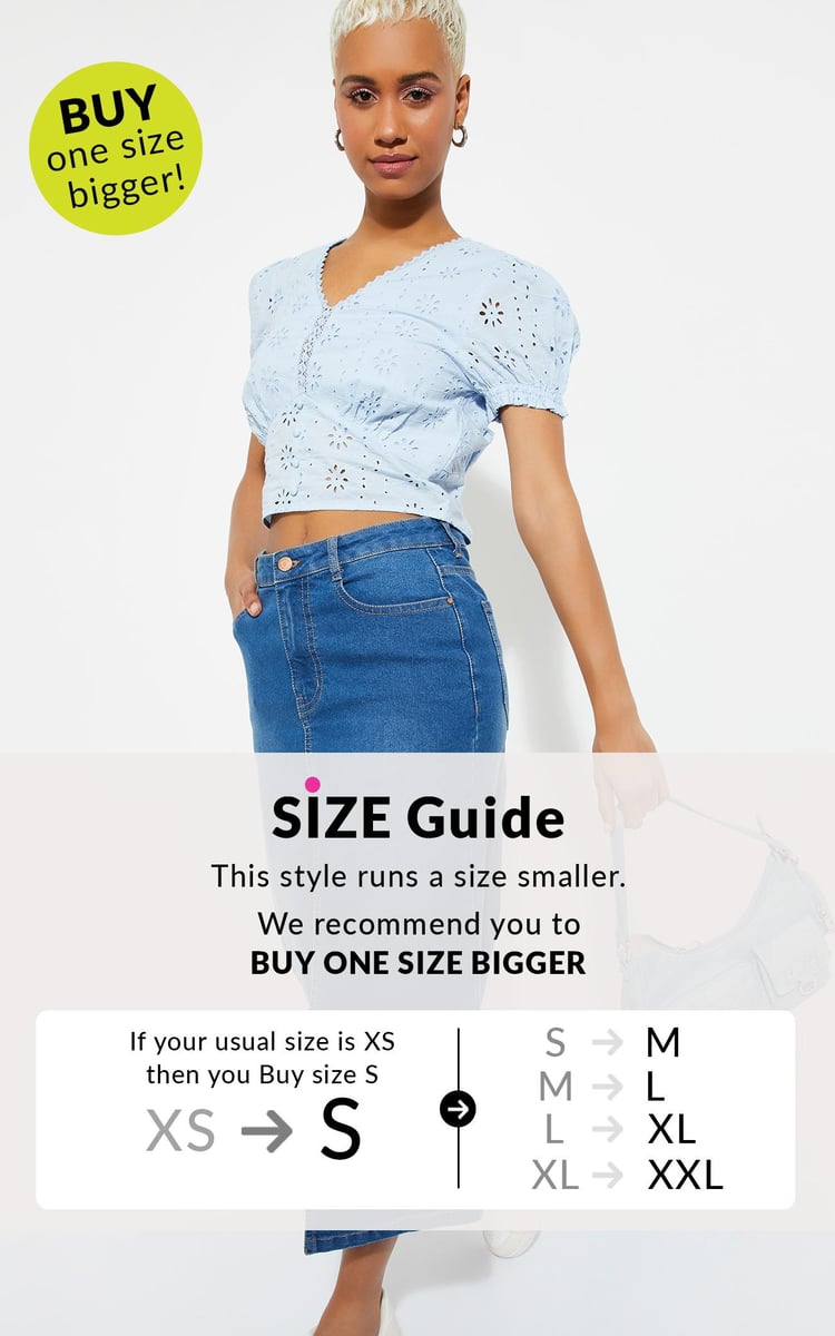 Buy URB_N Women Schiffli Top Online at just Rs. 699.0