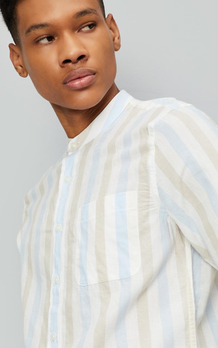 Buy Men Regular Fit Striped Casual Shirt Online at just Rs