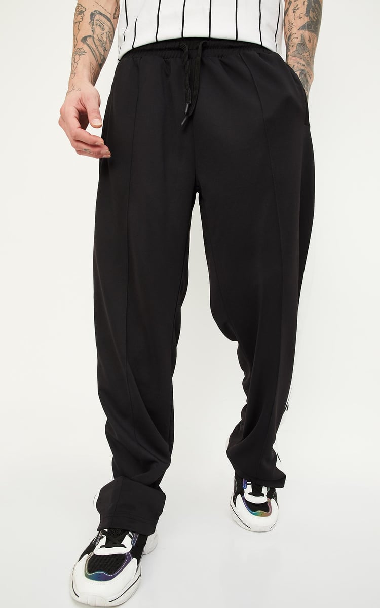 【DEARMINE】Max Taping Track Pants 1000013589469-Black-BLACK-