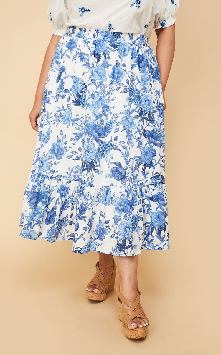スカート Standcollar Marble Shirts skirt set Buy Women Floral Printed Maxi Skirt Online at just Rs