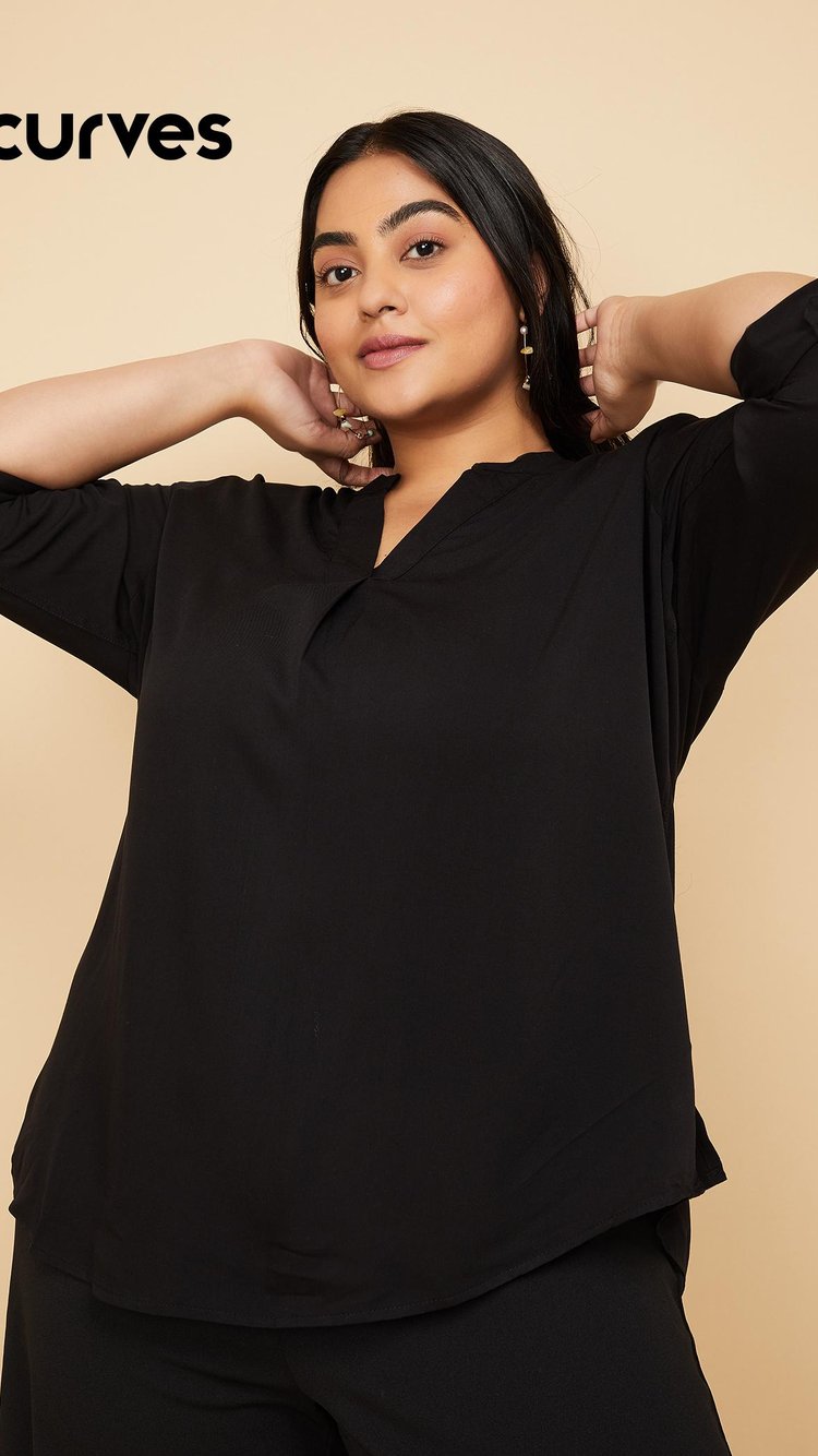 Buy Women Solid Woven Blouse Online at just Rs. 899.0