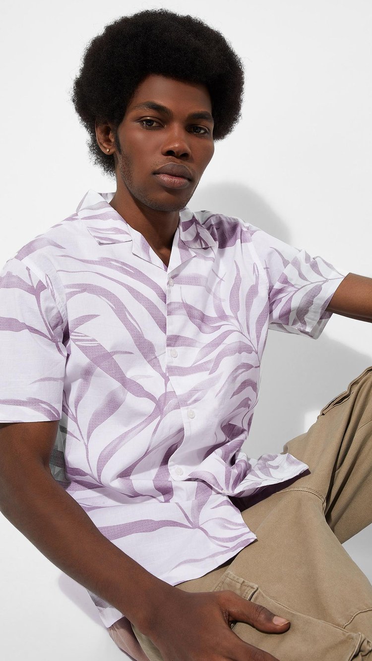 Buy URB_N Men Regular Fit Printed Resort Shirt Online at just Rs