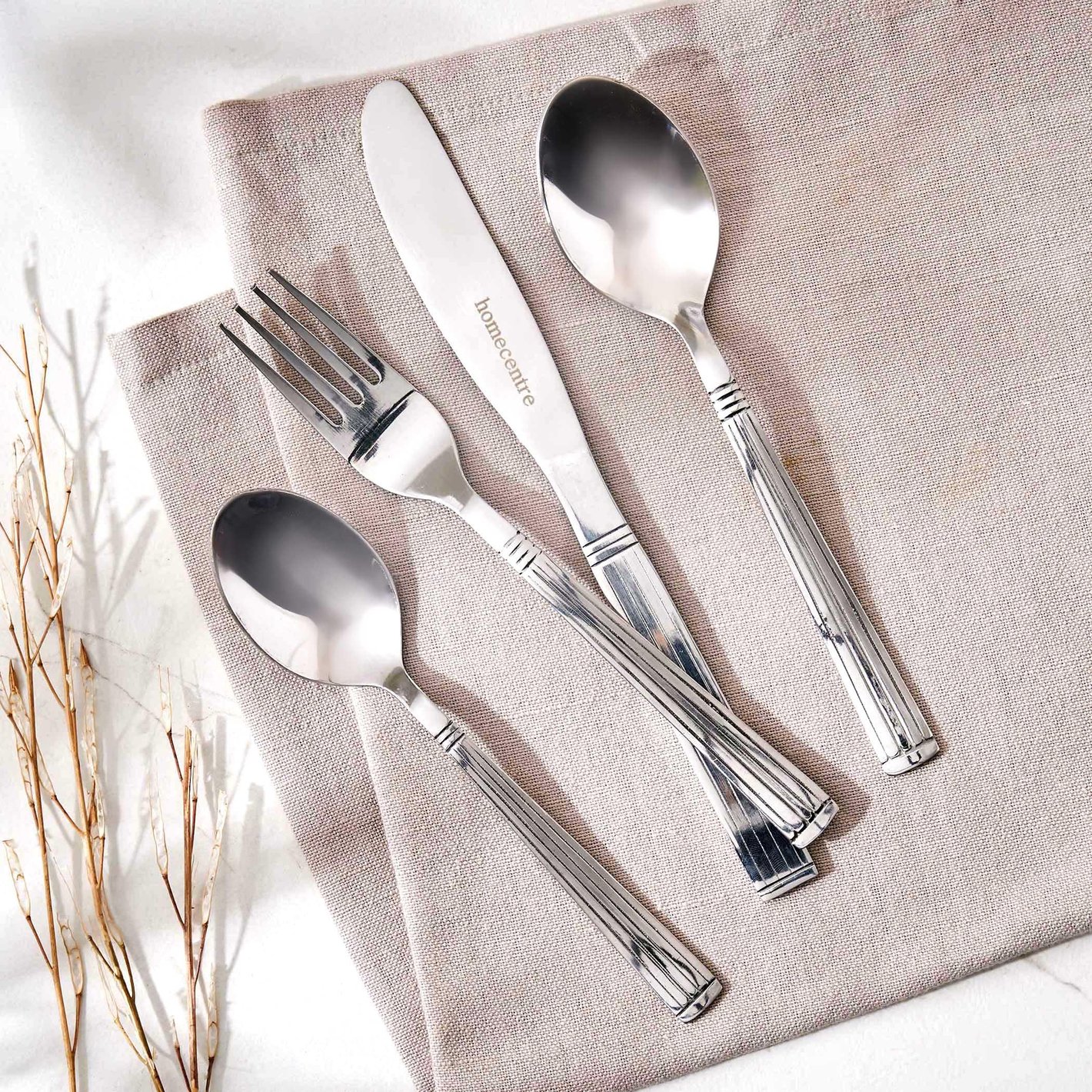 Buy Glister Ashton 24Pcs Stainless Steel Cutlery Set from Home