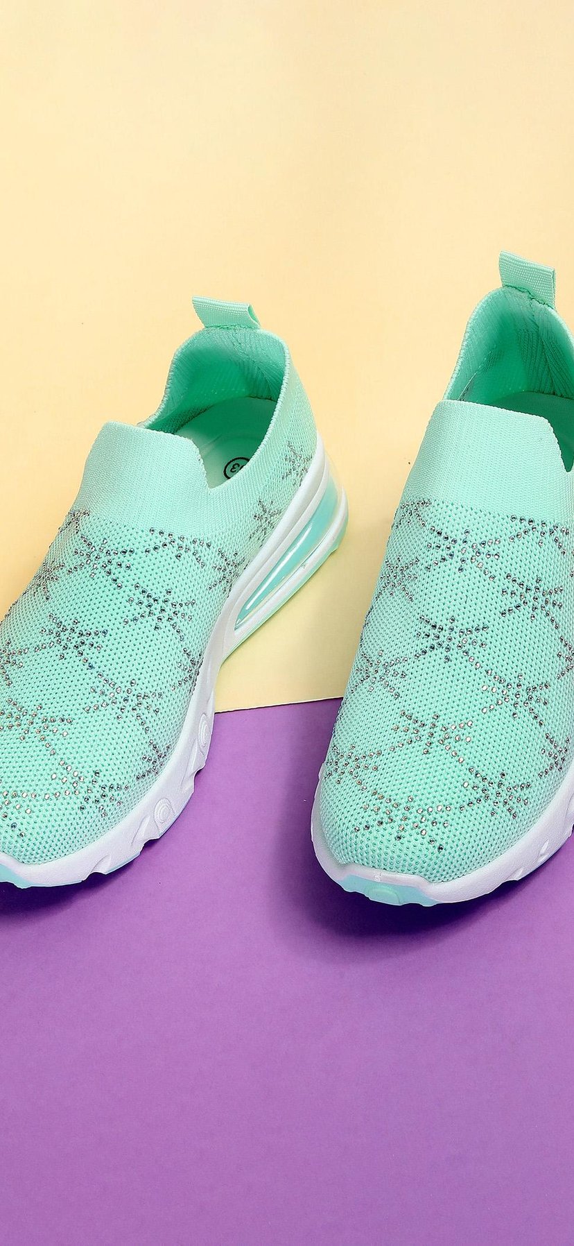 Buy Girls Rhinestone Embellished Slip-On Sport Shoes Online at