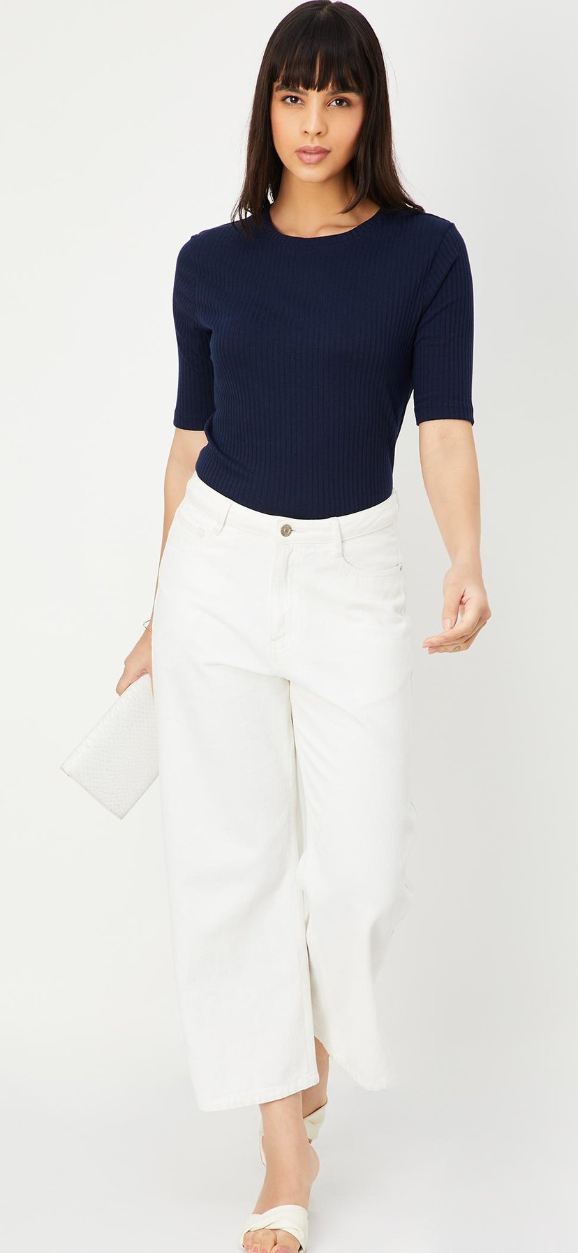 Buy Women Ribbed Top Online at just Rs. 399.0 - 1000013827167