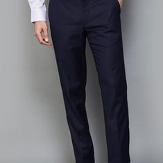 LOUIS PHILIPPE Men Slim Straight Formal Trousers
