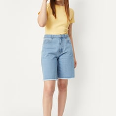 Women Ribbed Round Neck Top